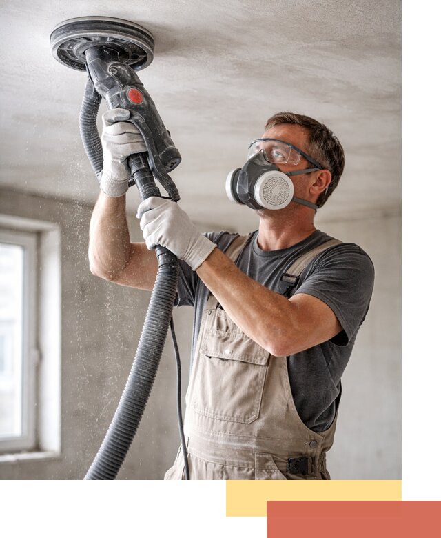 Шлифовка потолка в Тынде — качественная подготовка под отделку