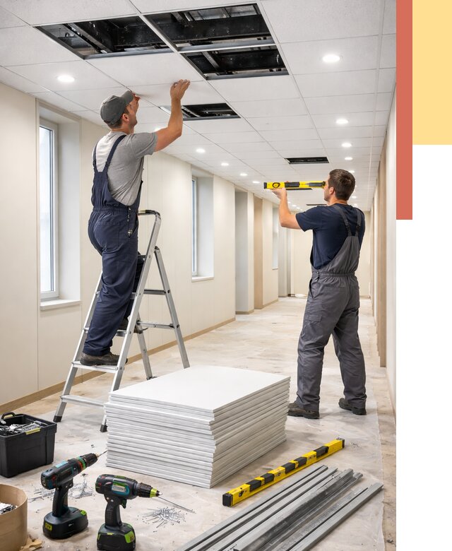 Ремонт потолка Армстронг в Тынде от 4625 руб. — быстро и недорого | ОТДЕЛОЧНИК-Тнд