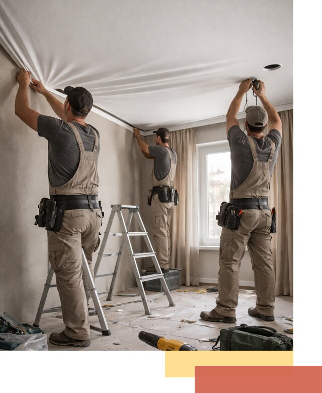 Монтаж матового натяжного потолка в Тынде качественно и быстро