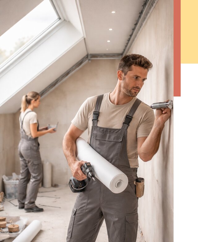 Монтаж натяжного потолка на мансарде в Тынде от 3597 руб. | ОТДЕЛОЧНИК-Тнд