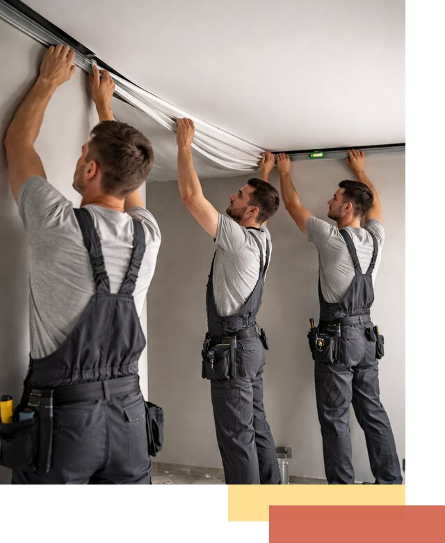 Теневые натяжные потолки в Тынде: монтаж и отделка быстро и качественно