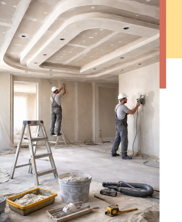 Многоуровневый потолок из гипсокартона в Тынде от 771 руб. под ключ | ОТДЕЛОЧНИК-Тнд