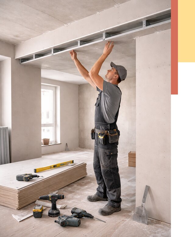 Потолок из гипсокартона с нишей в Тынде от 1285 руб. под ключ | ОТДЕЛОЧНИК-Тнд