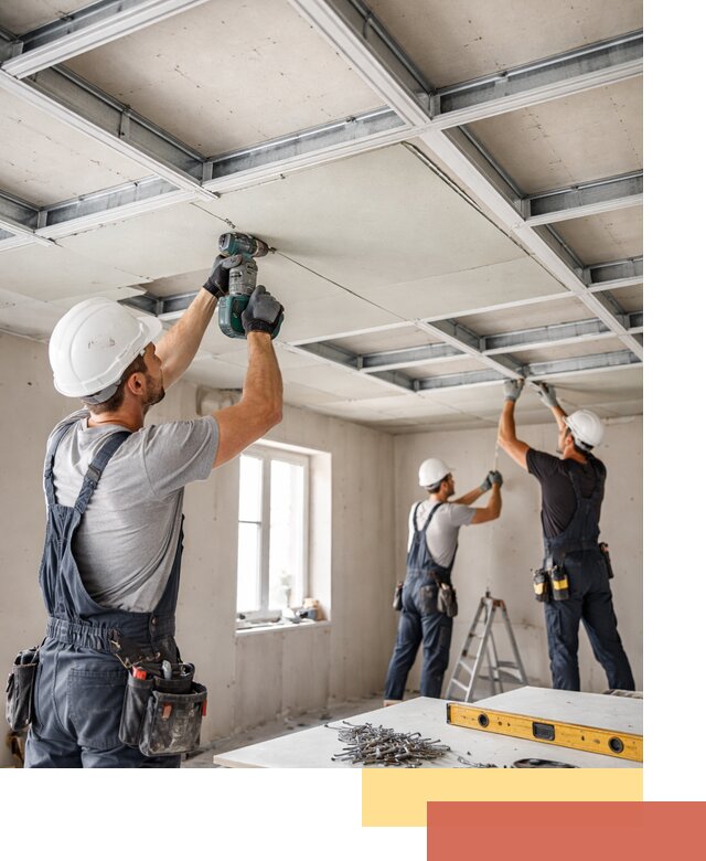 Кессонный потолок из гипсокартона под ключ в Тынде