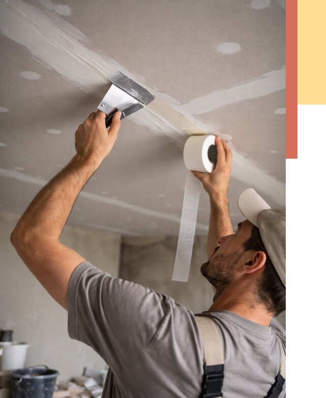 Обработка швов потолка ГКЛ в Тынде от 7708 руб. под ключ | ОТДЕЛОЧНИК-Тнд