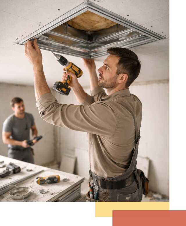 Монтаж люка в потолок из ГКЛ в Тынде