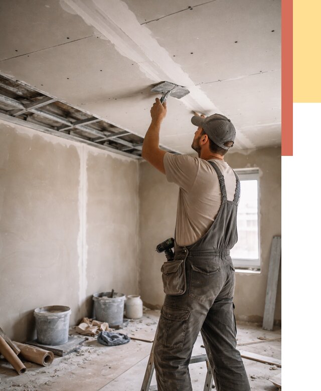 Ремонт потолка из гипсокартона в Тынде от 668 руб./м² — быстро и недорого | ОТДЕЛОЧНИК-Тнд