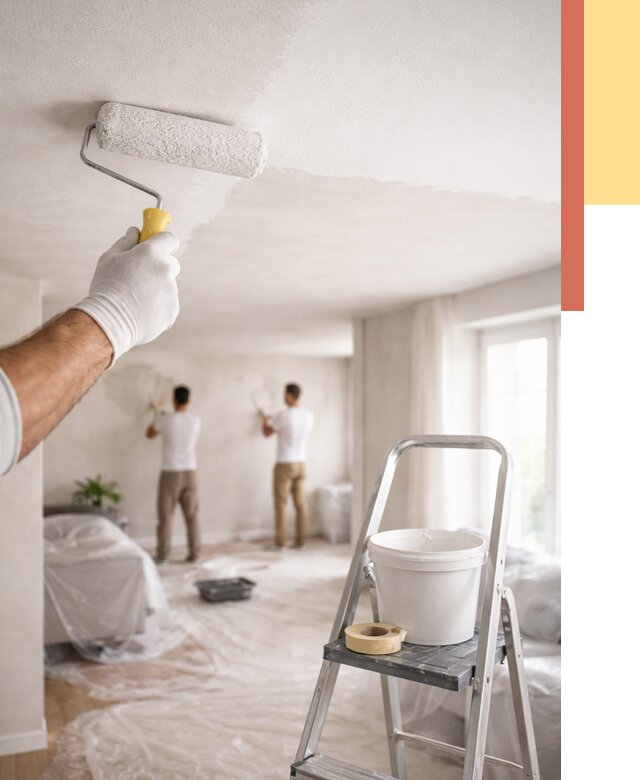 Покраска потолка акриловой краской в Тынде от 2569 руб. | ОТДЕЛОЧНИК-Тнд