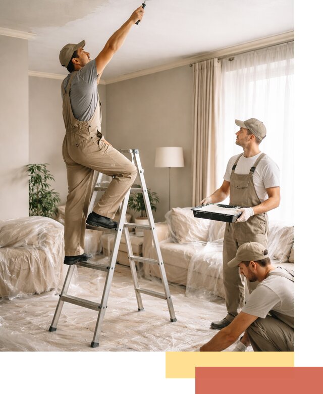 Покраска потолков акриловой краской в Тынде качественно и быстро