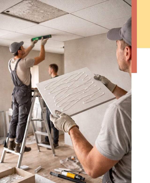 Монтаж потолочной плитки в Тынде от 4625 руб. — быстро и недорого | ОТДЕЛОЧНИК-Тнд