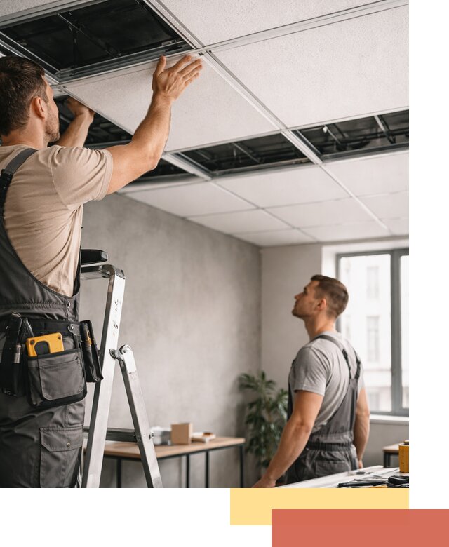 Монтаж потолочной плитки в Тынде качественно и в срок