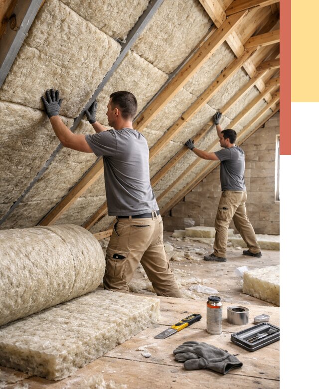 Утепление потолка минватой в Тынде от 1490 руб. — быстро и недорого | ОТДЕЛОЧНИК-Тнд