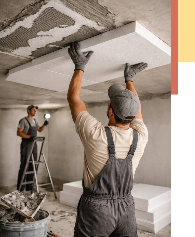 Утепление потолка пенопластом в Тынде от 4625 руб/м2 — недорого и быстро | ОТДЕЛОЧНИК-Тнд