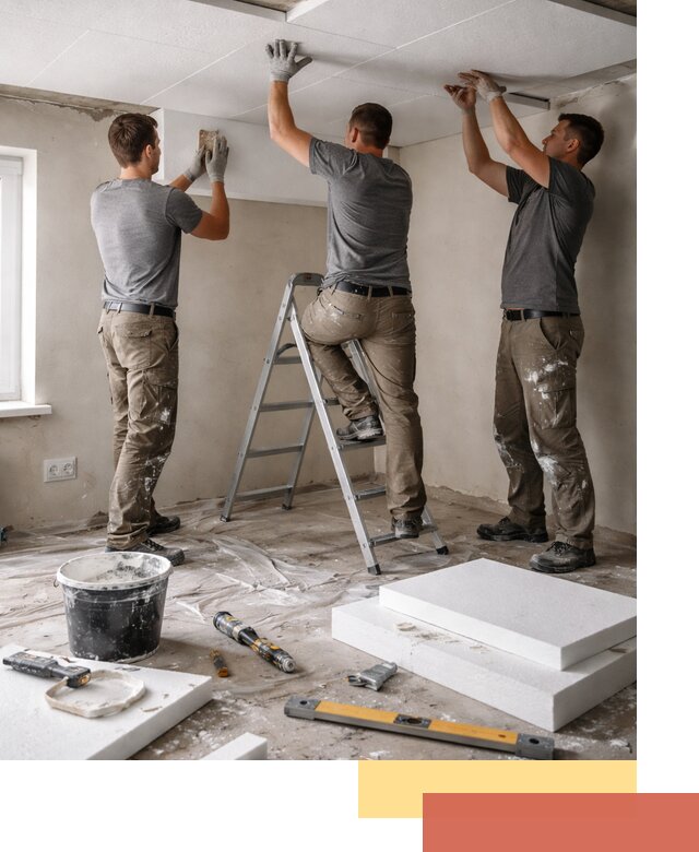 Утепление потолка пенопластом в Тынде быстро и качественно